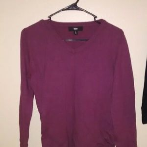 Maroon sweater, very cute boyfriend type fit.
