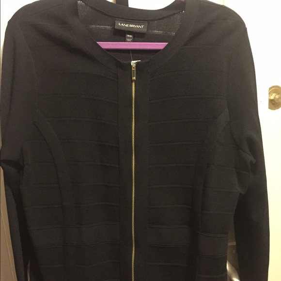 SALE! Lane Bryant cardigan with zipper - Picture 2 of 3