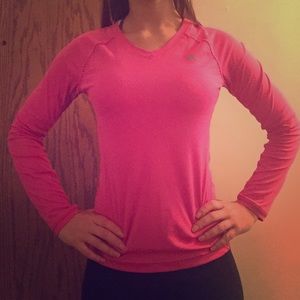 Adidas pink ClimaCool running top