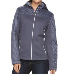 New, size small zip up quilted jacket with hood