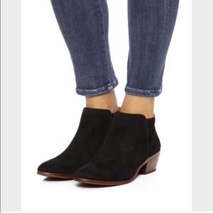 NWT!  Sam Edelman Petty Suede Bootie, Black, 8.5