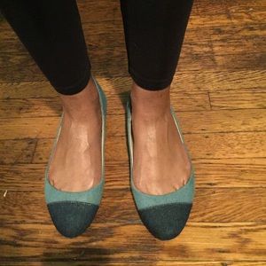 Blue Denim flats