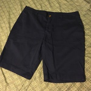 Purple Bermuda shorts