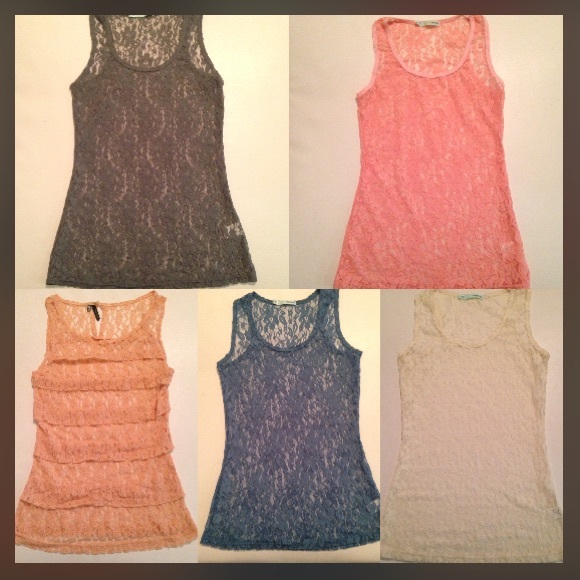 5 all over lace tops