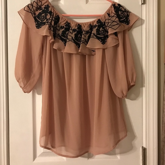 Sheer Off the Shoulder Top