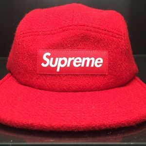 Supreme X Harris Tweed Wool Box Logo 5-Panel Hat