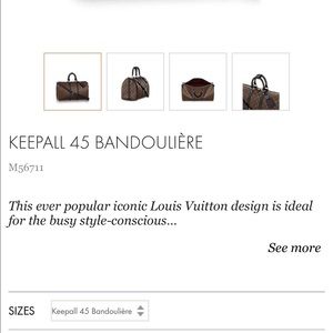 KEEPALL 45 BANDOULIÈRE