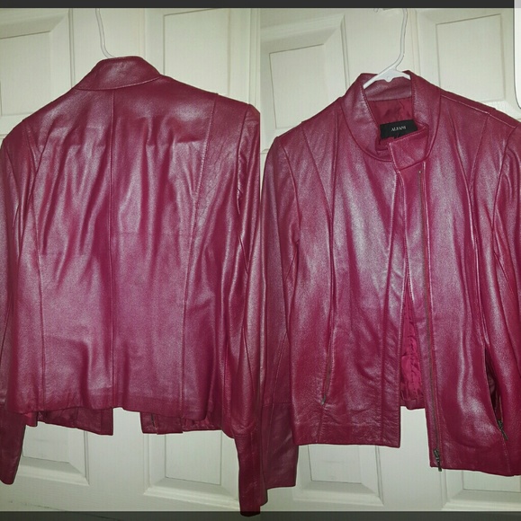 Fuschia pink moto jacket