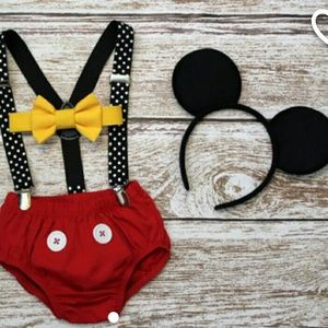 Mickey Mouse Cake Smash Outfit