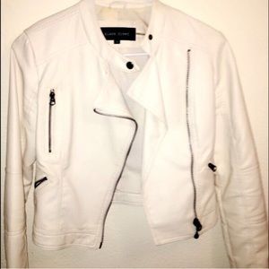 White leather jacket