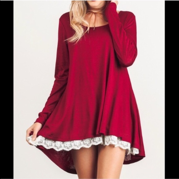 ❣️SALE❣️Comfortable Front Lace Dress/Tunic - Picture 2 of 2