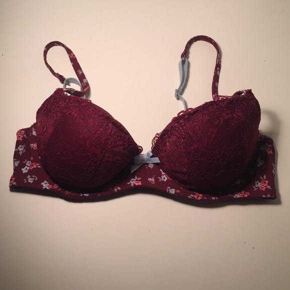 Maroon Bra.