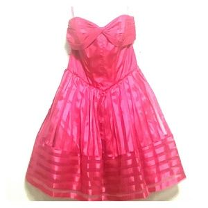 Betsey Johnson Pink Strapless Dress