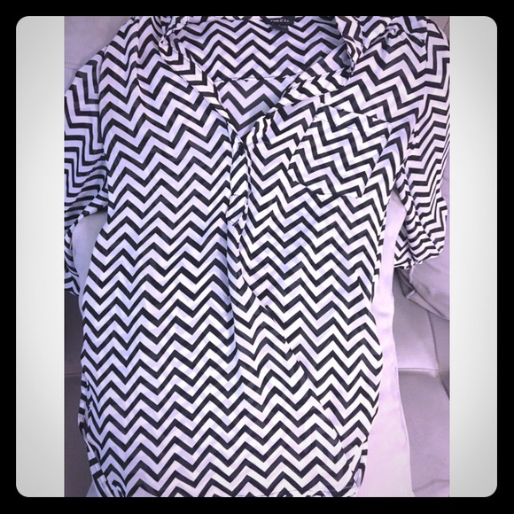chevron blouse