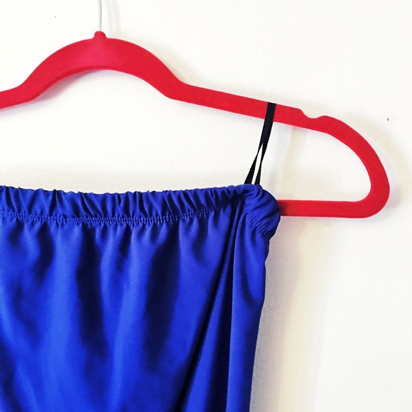 Blue Tube Top Dress w/ Belt