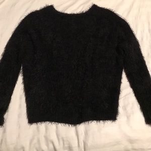 Fuzzy Black Sweater