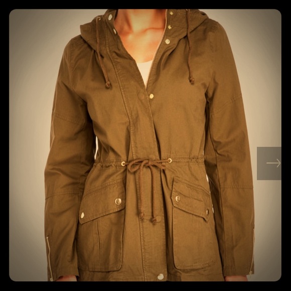 Love Tree Hooded Utility Jacket