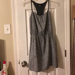 Gray and White Sundress