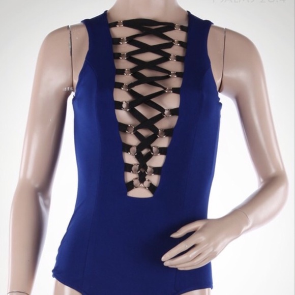 LAST SMALL 🌟Royal blue bodysuit - Picture 2 of 3