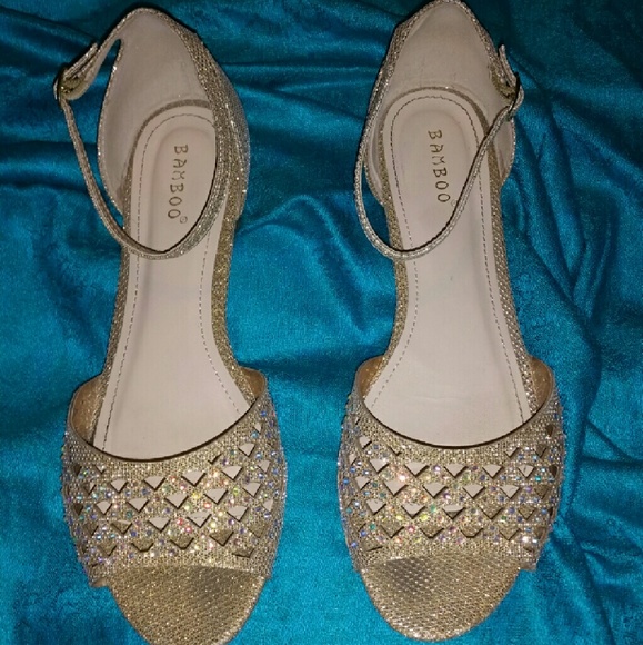 Rhinestone Ankle Strap Flat Sandals