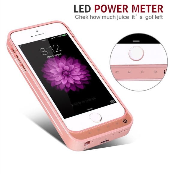 Battery Charger iPhone 5/5S/5C/SE Rose Gold 50%