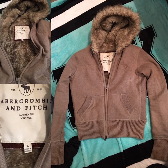 Abercrombie & Fitch Fur Hoodie