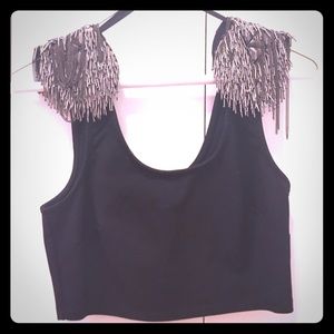 BeBe embellished crop top XS