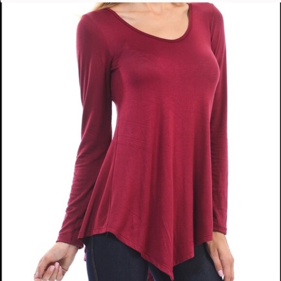 ❤❤️HP 🎉Work wk Chic❤Asymmetrical top❤️ - Picture 2 of 4