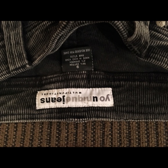 Dark grey corduroy jeans - Picture 2 of 2