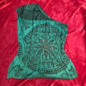 Open shoulder blouse