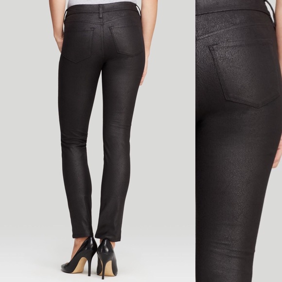 Leather skinny jeans