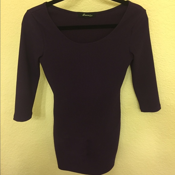 Purple fitted dress