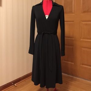 SALE Express black wrap dress long sleeves size 2