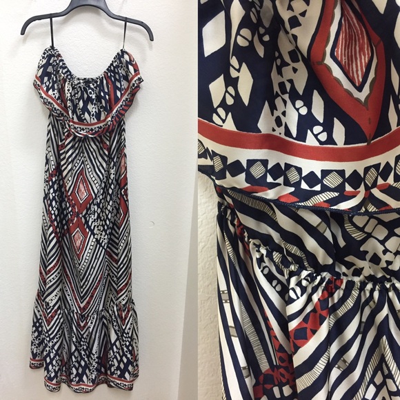 Strapless maxi dress