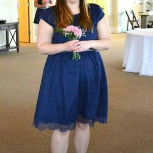 Navy Lace Dress