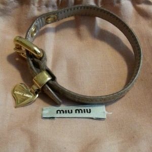 MIU MIU Prada Leather Bracelet