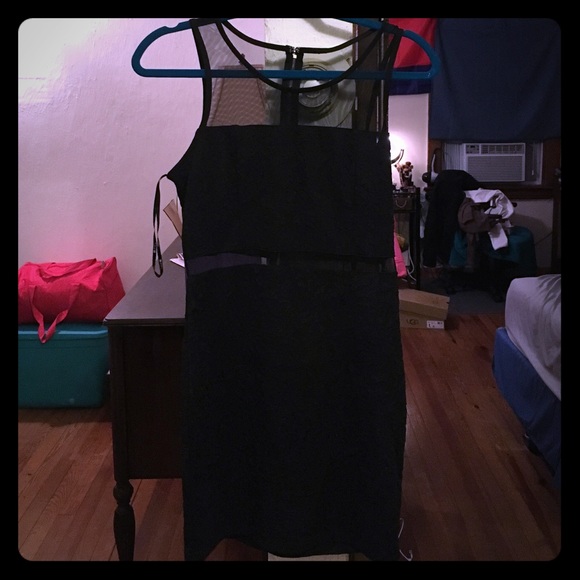 Black mini dress