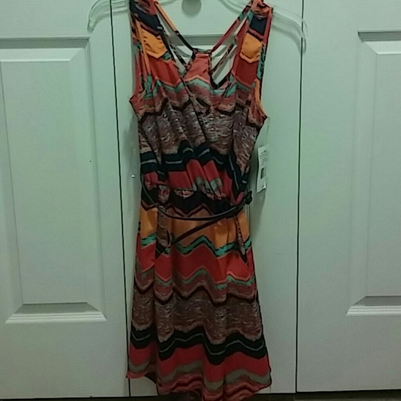S- Navy/Orange dress NWT