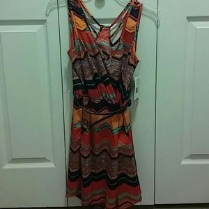 S- Navy/Orange dress NWT
