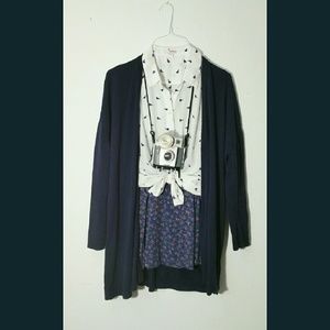 DONATED! Bongo Bird Blouse, Large, 100% Polyester