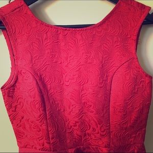 Red Peplum Top