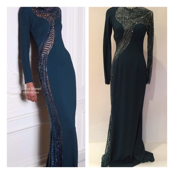 ZUHAIR Murad sequin sexy gown sz 8 runs small - Picture 2 of 4