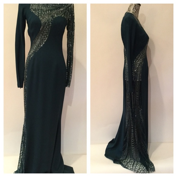 ZUHAIR Murad sequin sexy gown sz 8 runs small - Picture 3 of 4