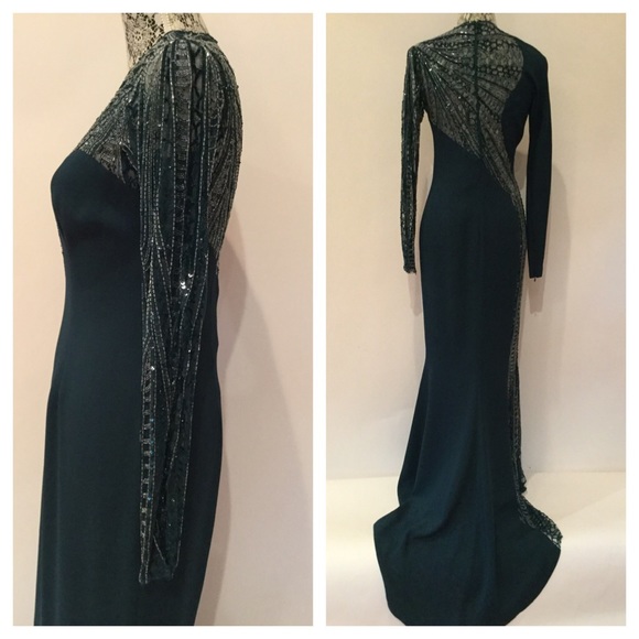 ZUHAIR Murad sequin sexy gown sz 8 runs small - Picture 4 of 4