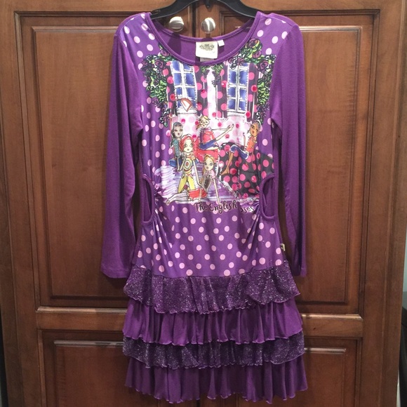 Purple whimsical dress