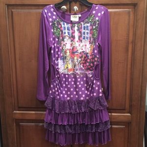 Purple whimsical dress