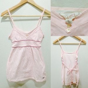 Hollister XS Spaghetti Strap Pink Shirt