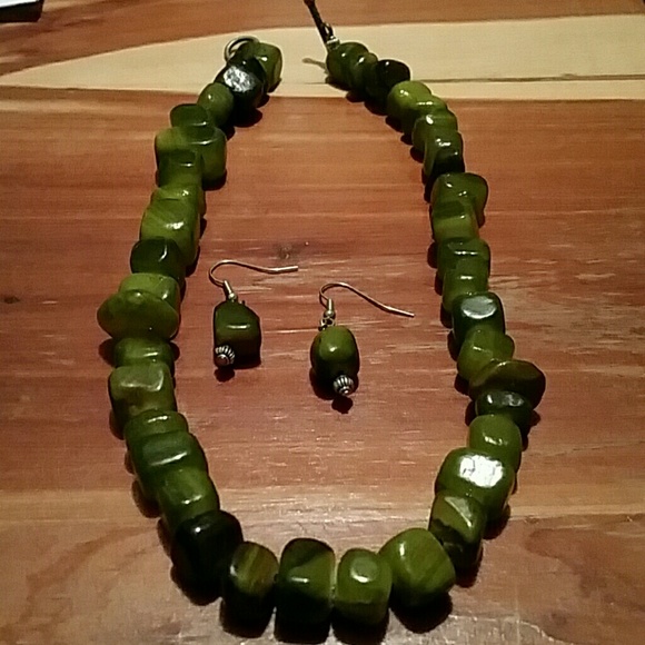 Necklace and earrings