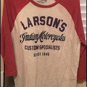 Men's 3/4 quarter sleeve Lucky Brand tee