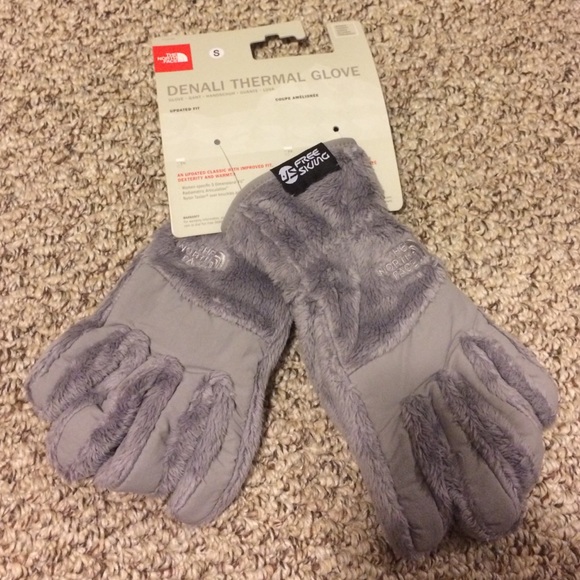 The North Face Accessories - North Face Denali Thermal Gloves Silver Small